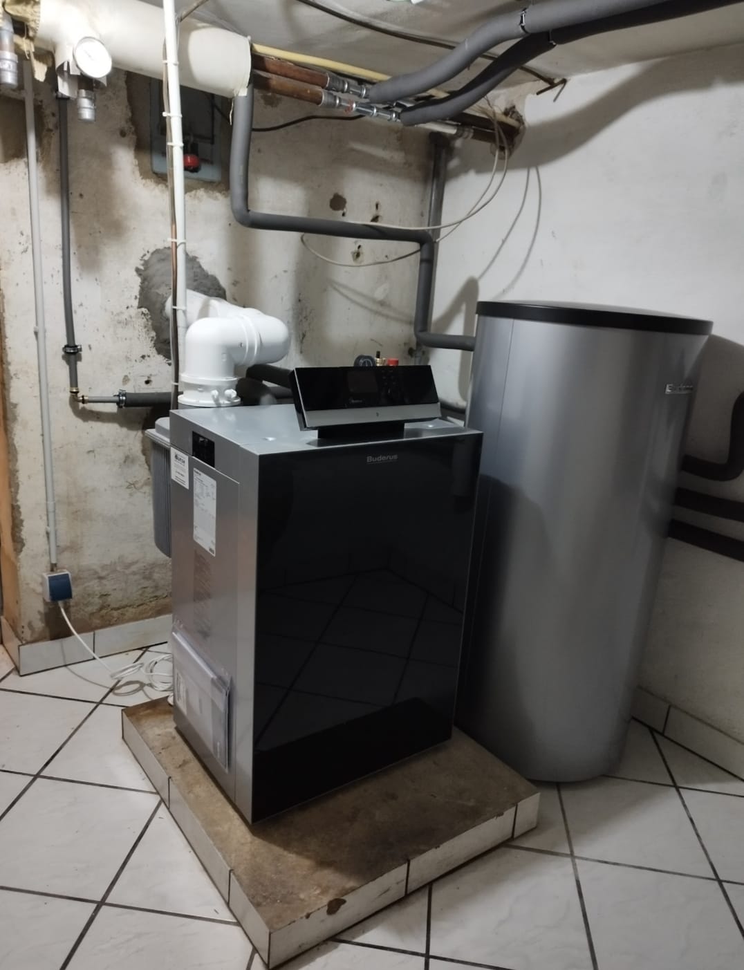 Rohrinstallation für eine Heizungsanlage